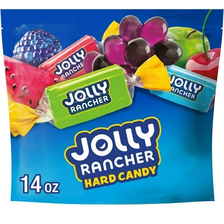 Jolly Rancher Assorted Fruit Flavored Hard Candy, Resealable Bag 14 oz | Walmart (US)