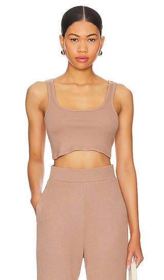 Acadia Tank in Fresco Brown | Revolve Clothing (Global)