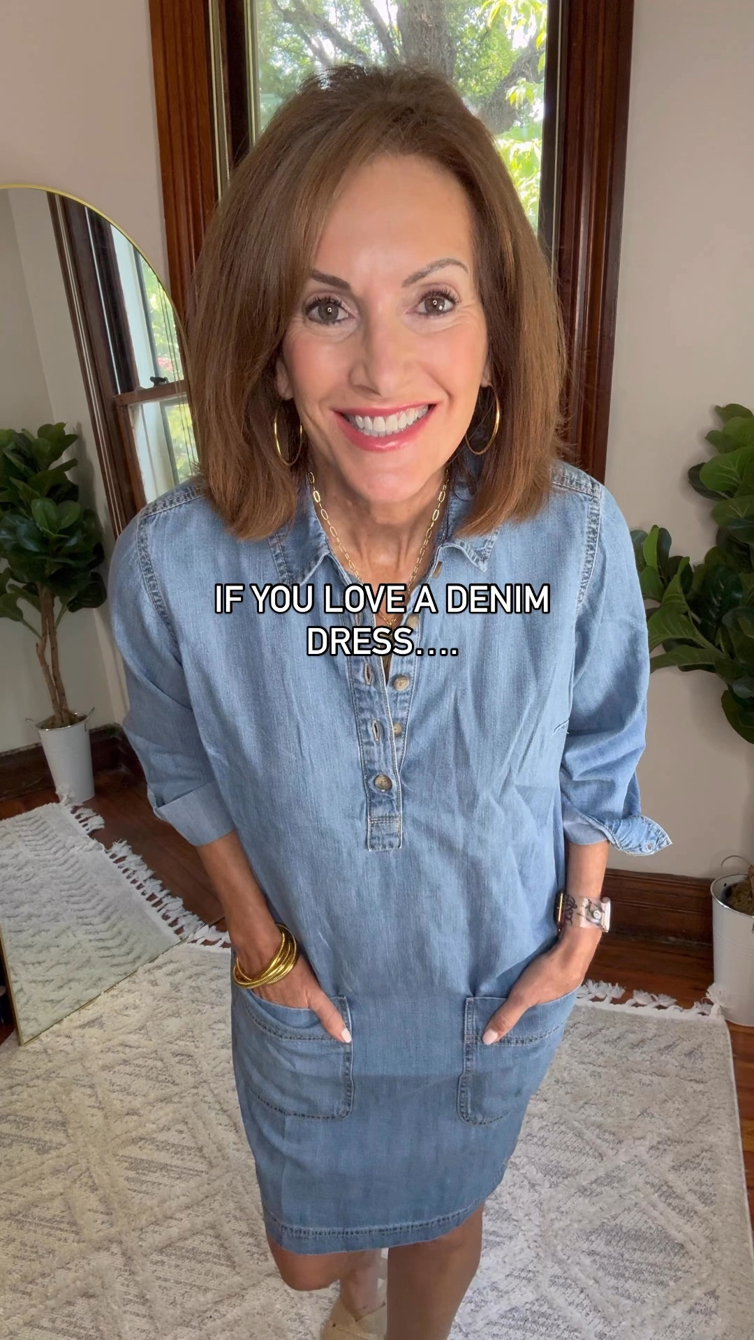 Grab this denim dress today. Going fast!!
Wearing medium tall

There’s 2 other denim dresses linked. 1 was available in Tall the day I linked it. 

The other isn’t but it’s a great lengthh
Linked similar bags because the one I have is a splurge 

#LTKItBag #LTKVideo #LTKStyleTip