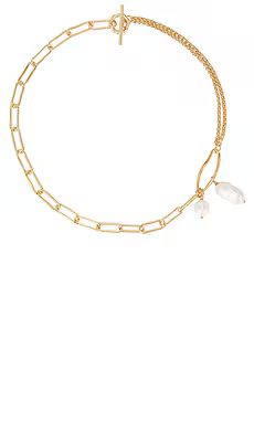Pearl And Chain Toggle Necklace
                    
                    By Adina Eden | Revolve Clothing (Global)