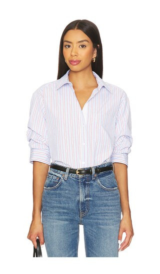 Brochu Walker Pia Shirt in Baby Blue. - size L | Revolve Clothing (Global)