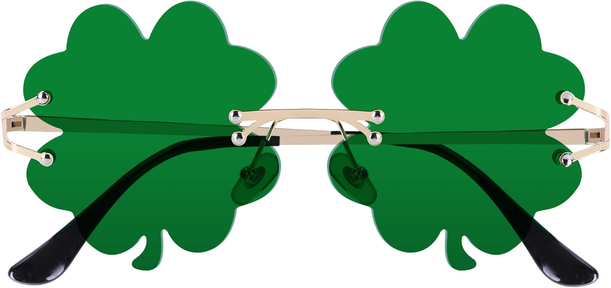 Wzerry St. Patrick's Day Sunglasses for Women Men, Irish Shamrock Sunglasses Green Four Leaf Clov... | Amazon (US)