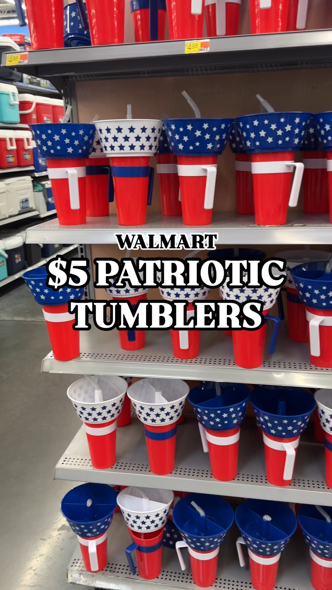 How cute are these five dollar patriotic tumblers with built-in snack holders from Walmart! These are perfect for the Fourth of July!

#LTKSeasonal #LTKFamily #LTKHome