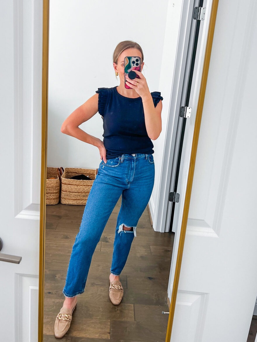 All of my favorite Abercrombie jeans on sale! I love their straight leg jeans, their mom jeans, and their flare jeans. They even have this great pair of denim + faux leather pants. I wear my regular size in the Curve Love fit which has a tiny bit more room in the hips and a thighs. I also get the SHORT length since I’m 5’1”.

#LTKsalealert #LTKfindsunder100 #LTKSeasonal