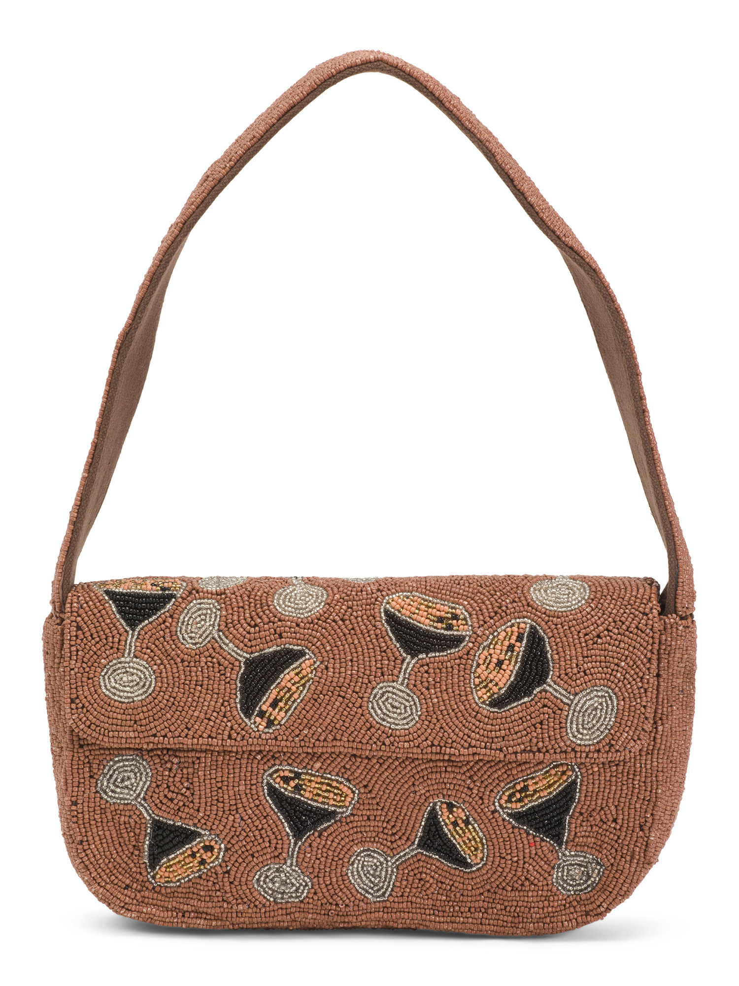 Beaded Espresso Martini Shoulder Bag | TJ Maxx