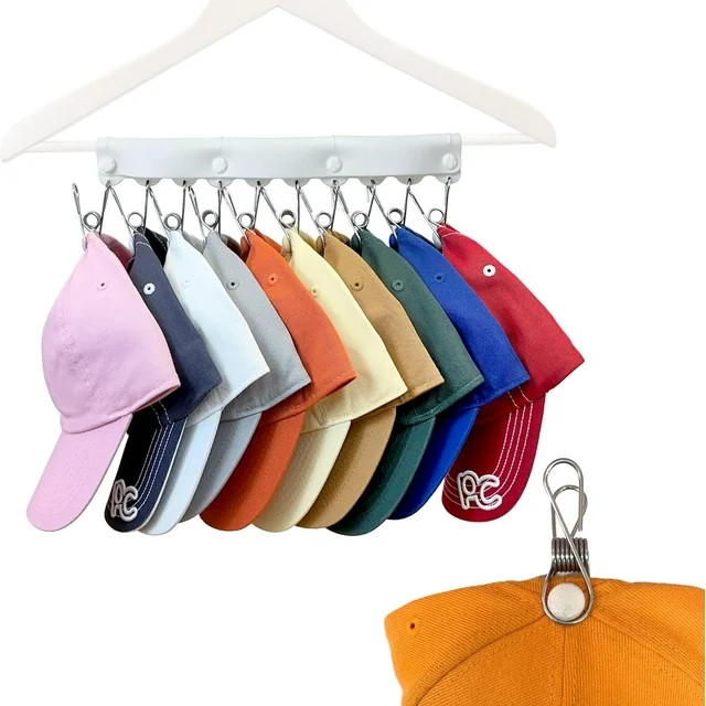 Perfect Curve Hanger Hat Organizer, White, 1-Pack | Walmart (US)