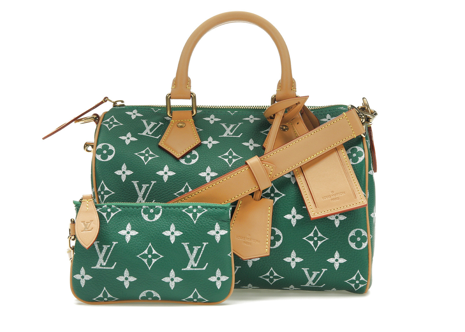 Men's Louis Vuitton Speedy P9 Bandoulière 25 Monogram Leather in Green | StockX