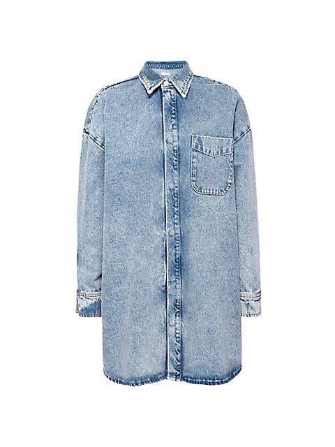 GOOD AMERICAN Denim Pocket Shacket | Saks Fifth Avenue