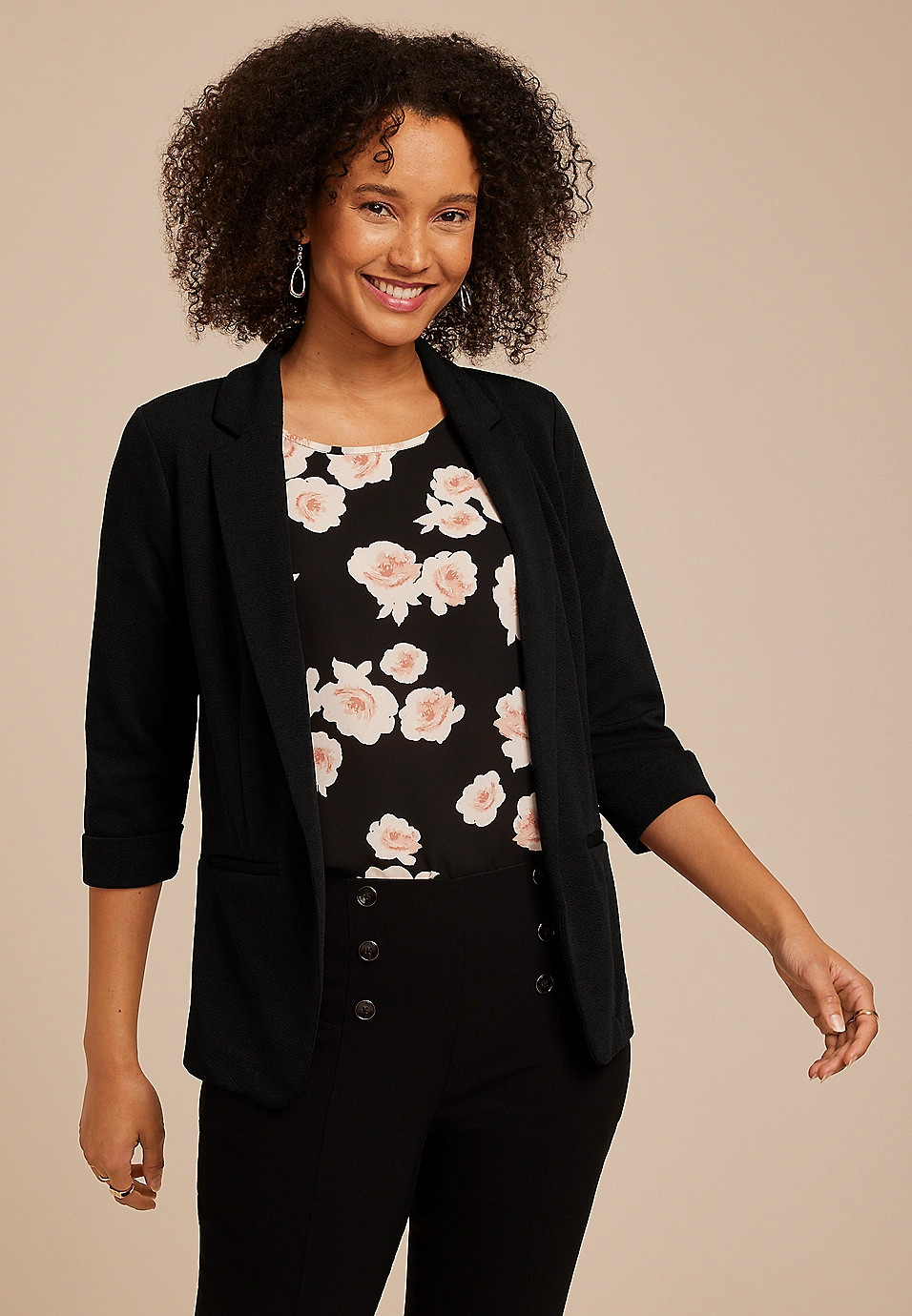 Versa Open Front Blazer | Maurices