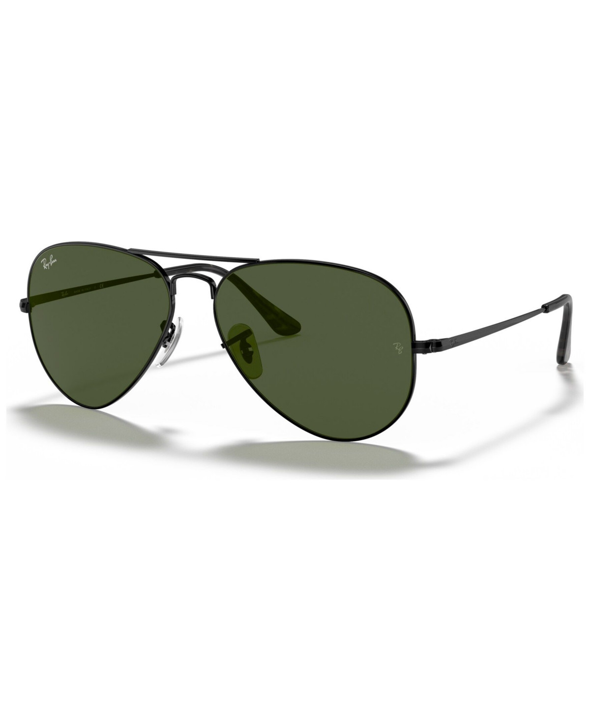 Ray-Ban Aviator Metal Ii Sunglasses, RB3689 - BLACK/CRYSTAL GREEN | Macy's