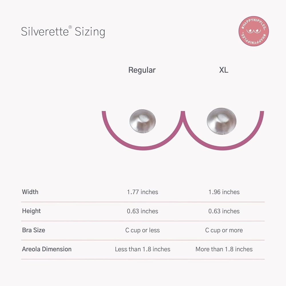 SILVERETTE XL The Original Silver Nursing Cups - Soothe and Protect Your Nursing Nipples -Made in... | Amazon (US)