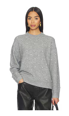 PISTOLA Aura Relaxed Crew Neck Sweater in Charcoal Diamonte from Revolve.com | Revolve Clothing (Global)