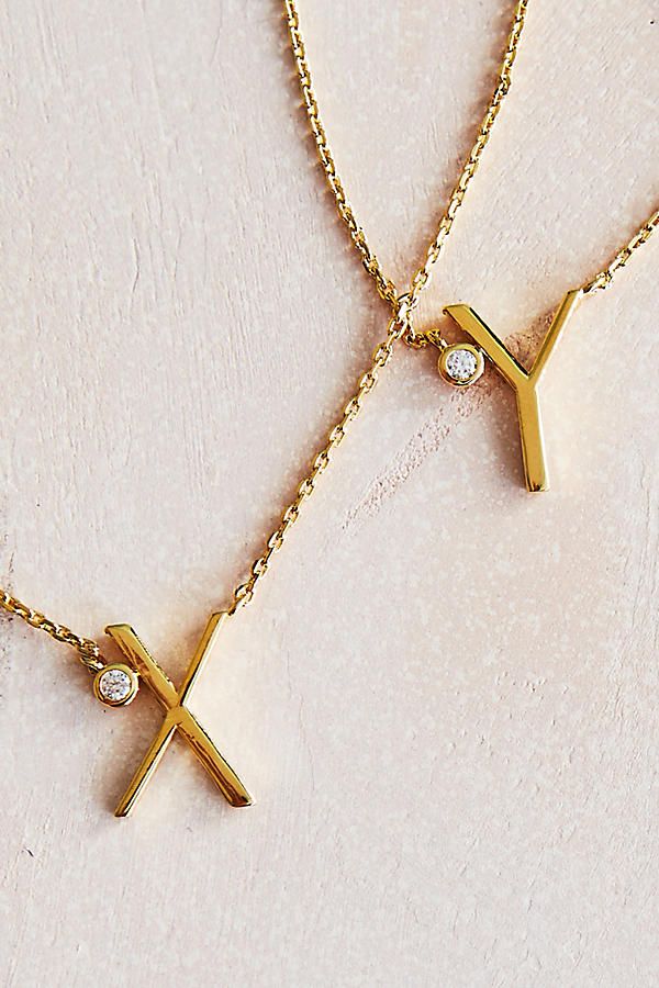 Delicate Monogram Necklace | Anthropologie (US)