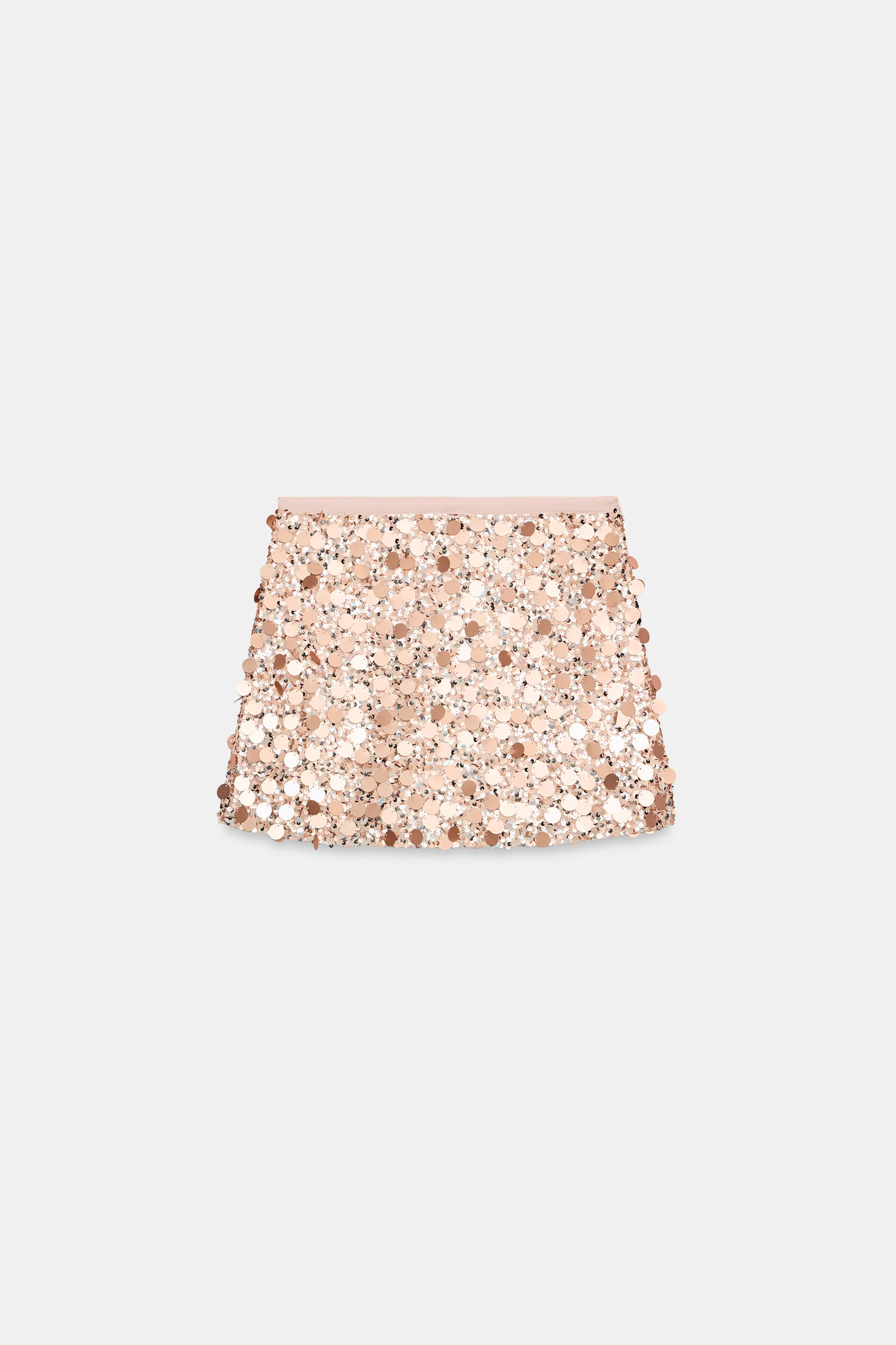 SEQUIN MINI SKIRT | Zara US