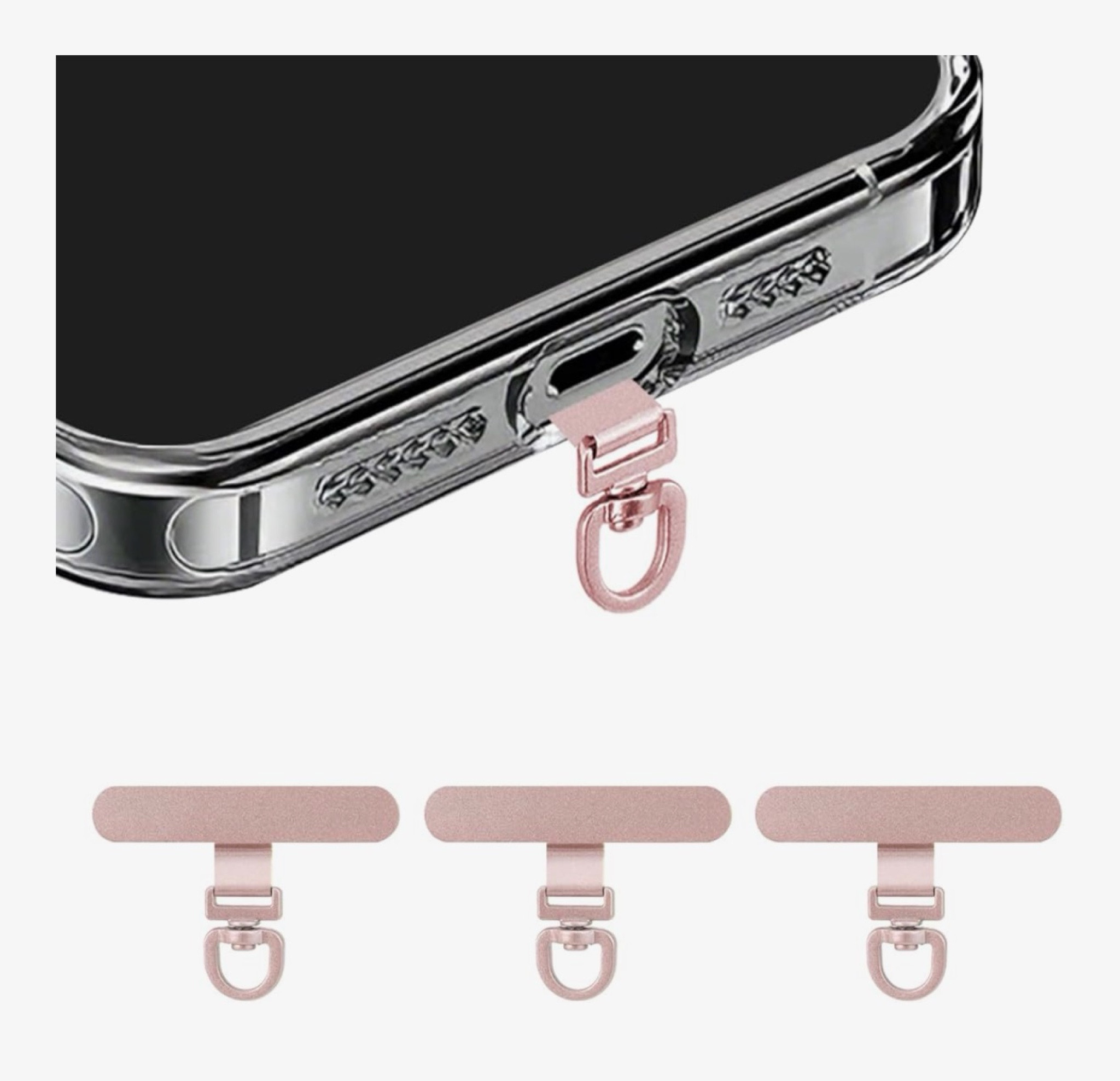 22% off 🎉

o 360° Rotating Stainless Steel Phone Tether Tab (3-Pack) - Universal for iPhone & Other Phones (Fits Wristbands/Necklaces/Crossbody Straps