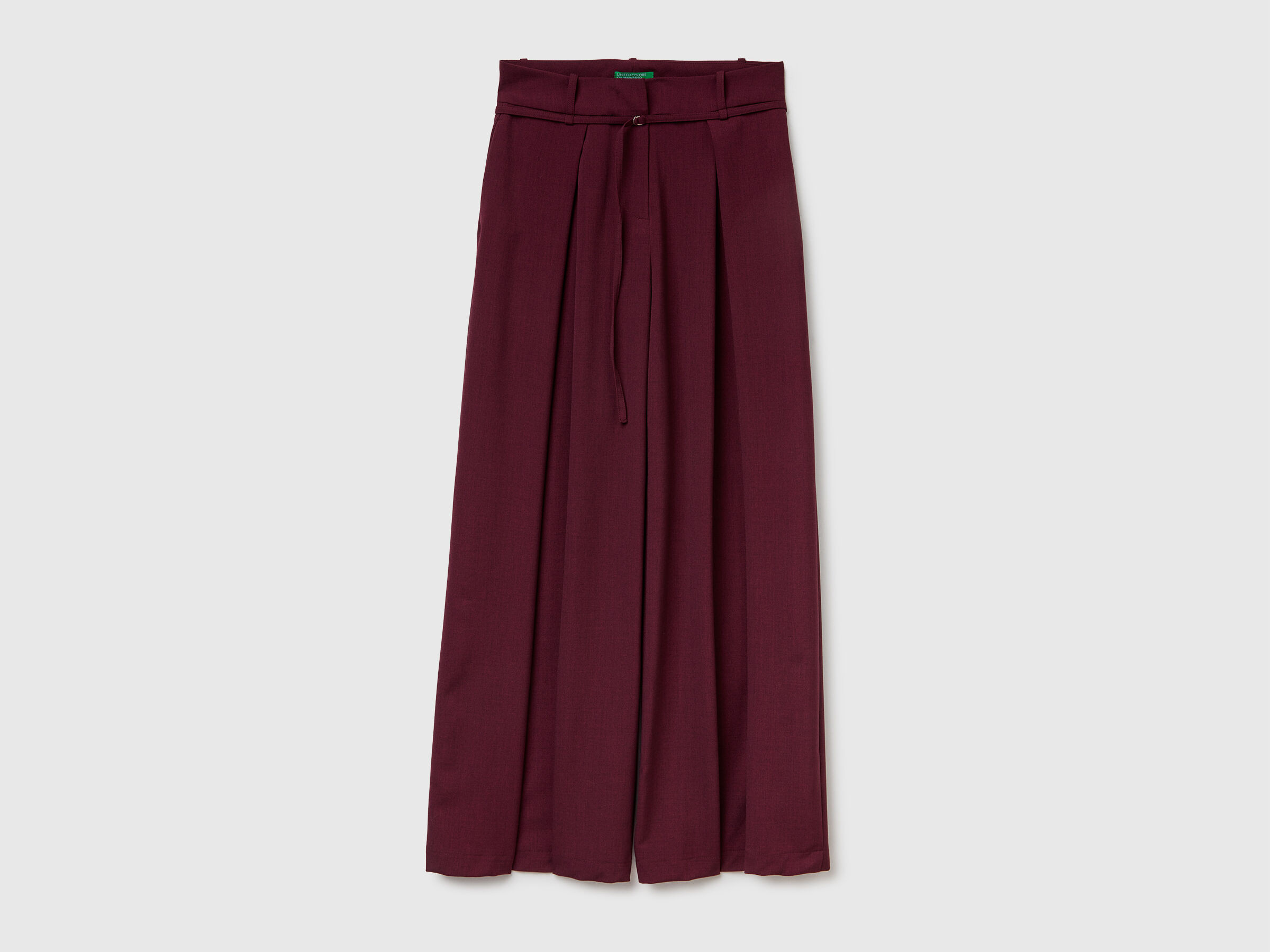 Flanellhose mit weiter Passform - Bordeaux | Benetton | Benetton (EU)