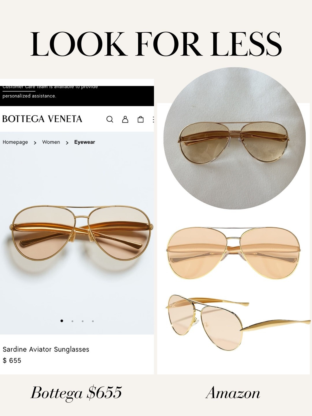 Bottega look for less Amazon sunglasses! 

#LTKstyletip #LTKfindsunder50