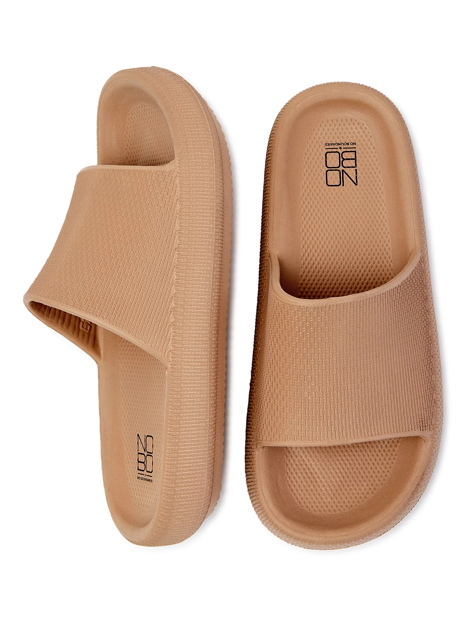 No Boundaries Women's Pillow Slide Sandals | Walmart (US)