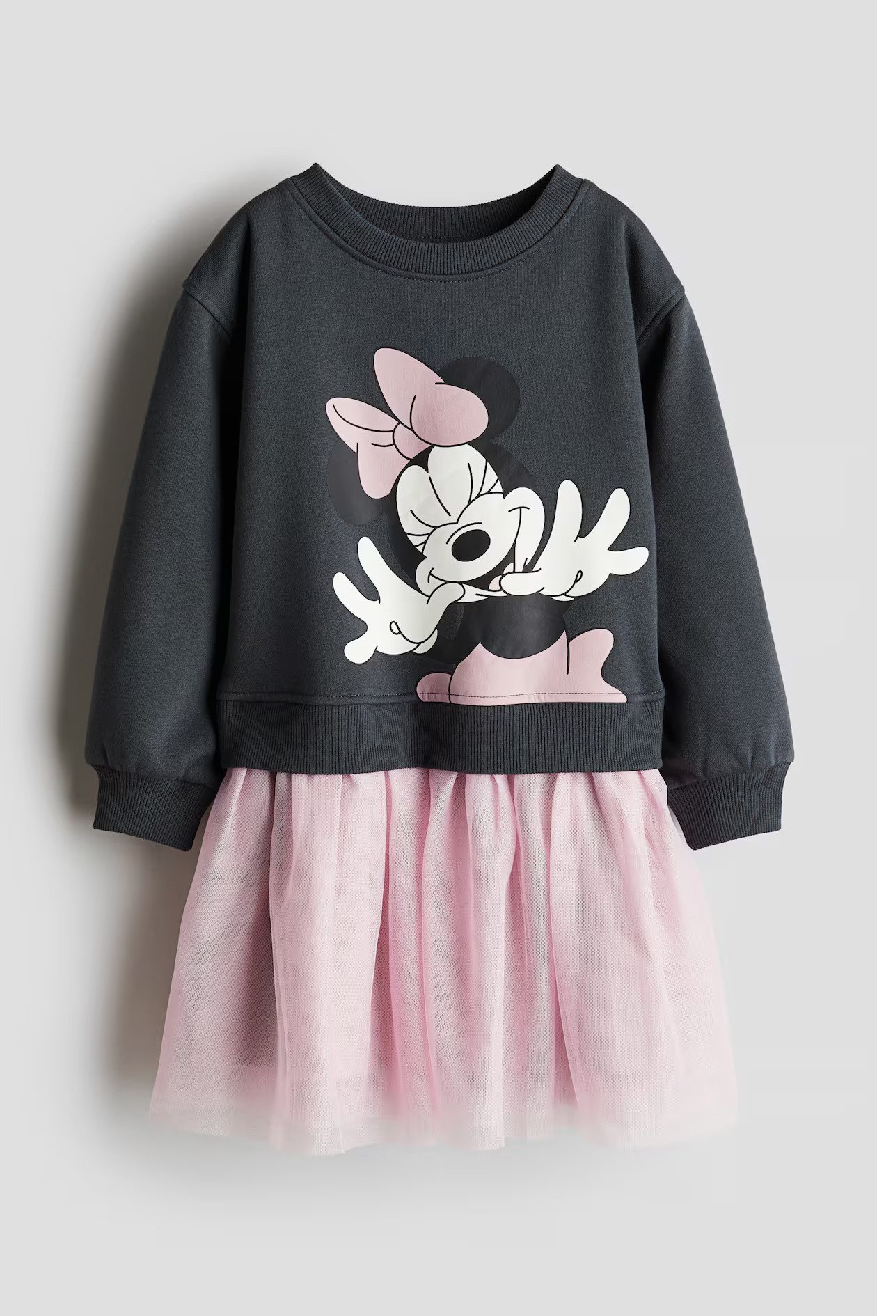 Printed Sweatshirt Dress with Tulle Skirt | H&M (US + CA)