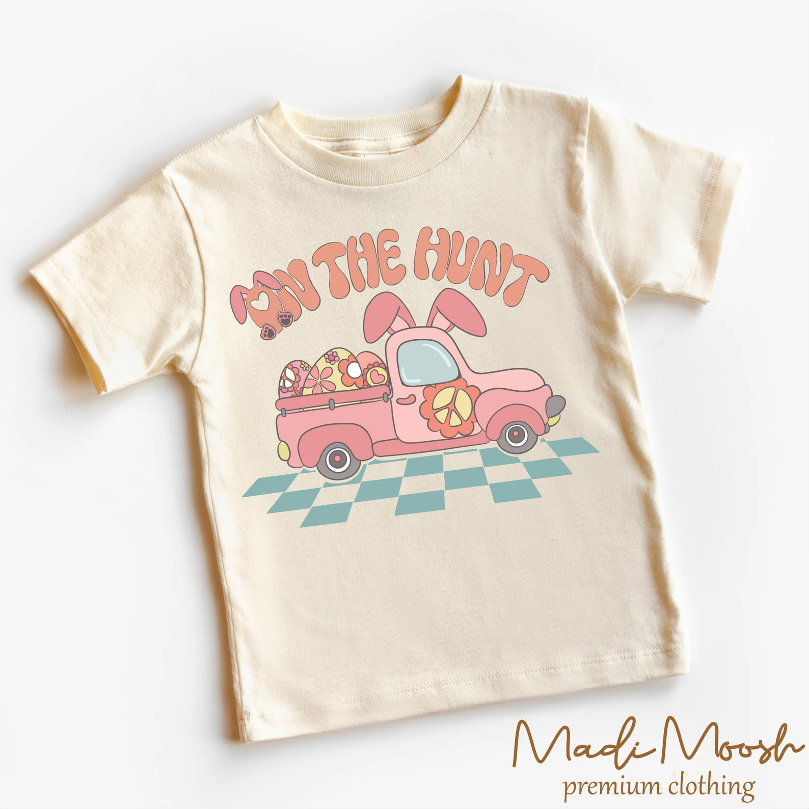 On the Hunt Kids Easter Shirt Easter Egg Hunting Toddler Tee Natural Kids Shirt - Etsy | Etsy (US)
