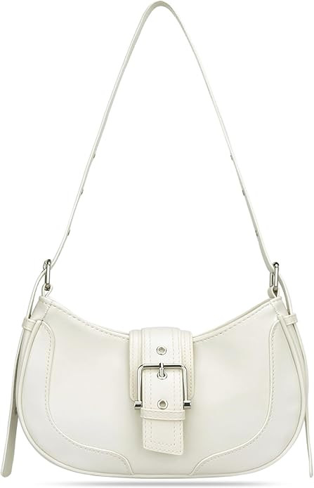 KKXIU Shoulder Bags for Women Retro Vegan Leather Purse | Small Crescent Trendy Clutch | Y2K Unde... | Amazon (US)