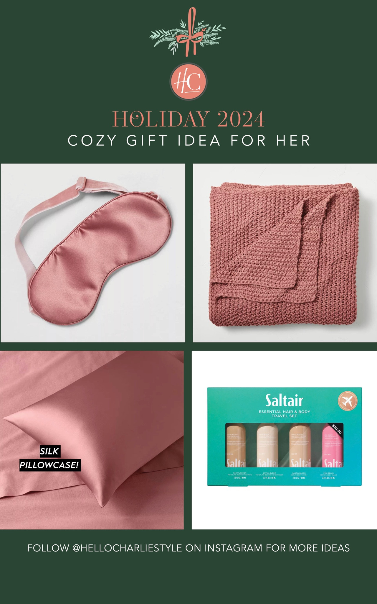 A cozy gift bundle for her! Silk eye mask, silk pillowcase, knit bed blanket (loooooove this brand) and a travel hair and body set she will love! 💕 


#LTKSaleAlert #LTKGiftGuide #LTKHoliday