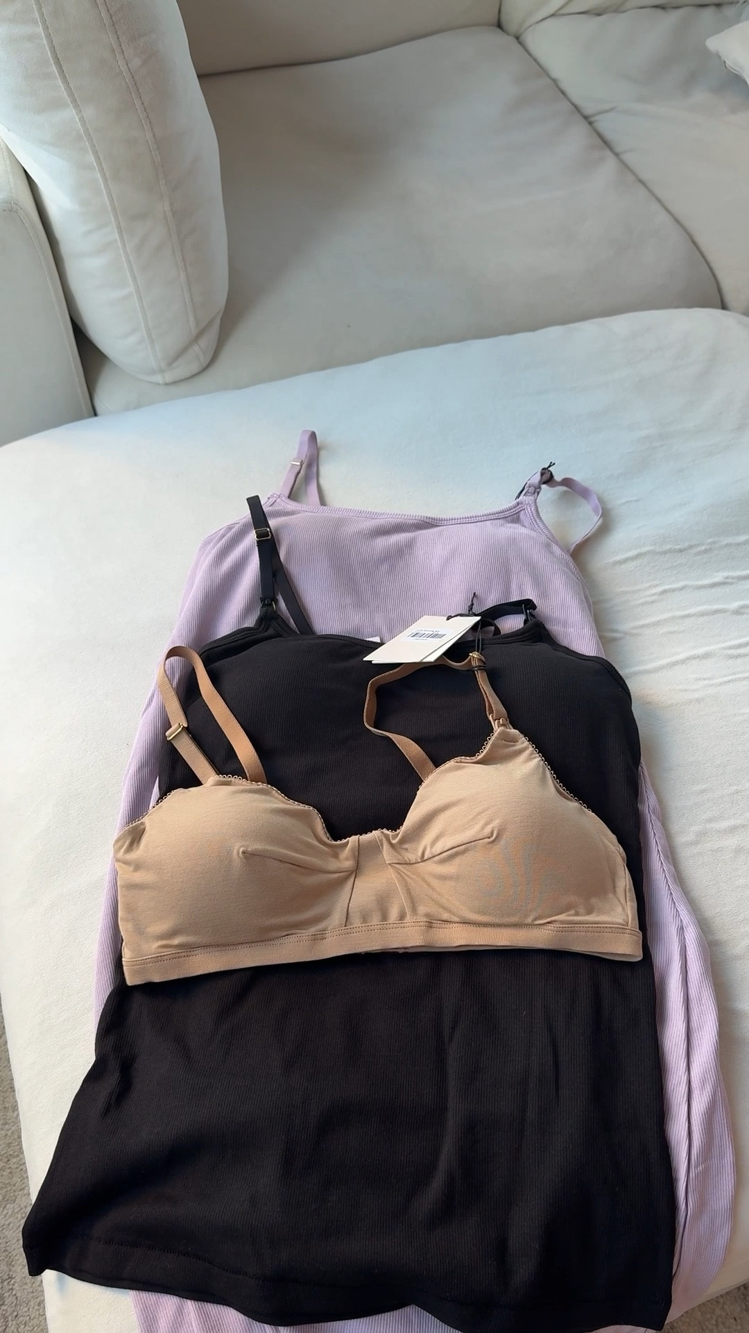 Nursing dress, tank and bra 

#LTKWatchNow #LTKBump