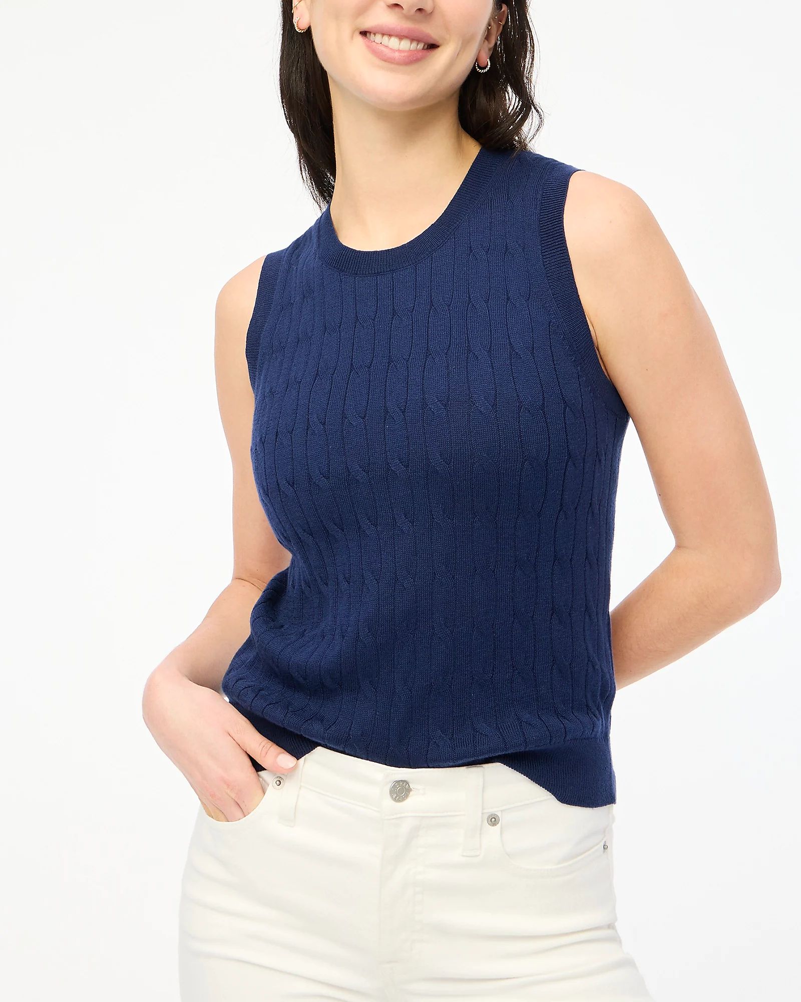 Cable sweater shell | J.Crew Factory
