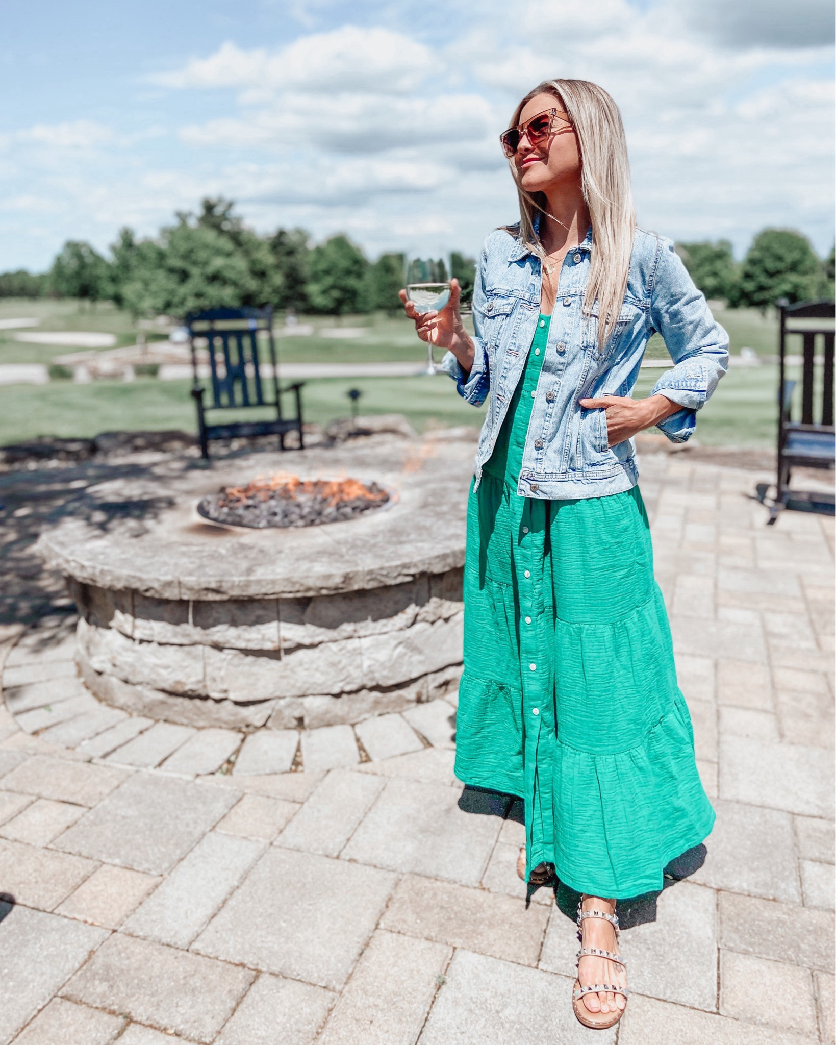 Target maxi dress in pretty bright teal color!! (Mine is an older version… linking the new version below!)

#LTKfindsunder50 #LTKstyletip