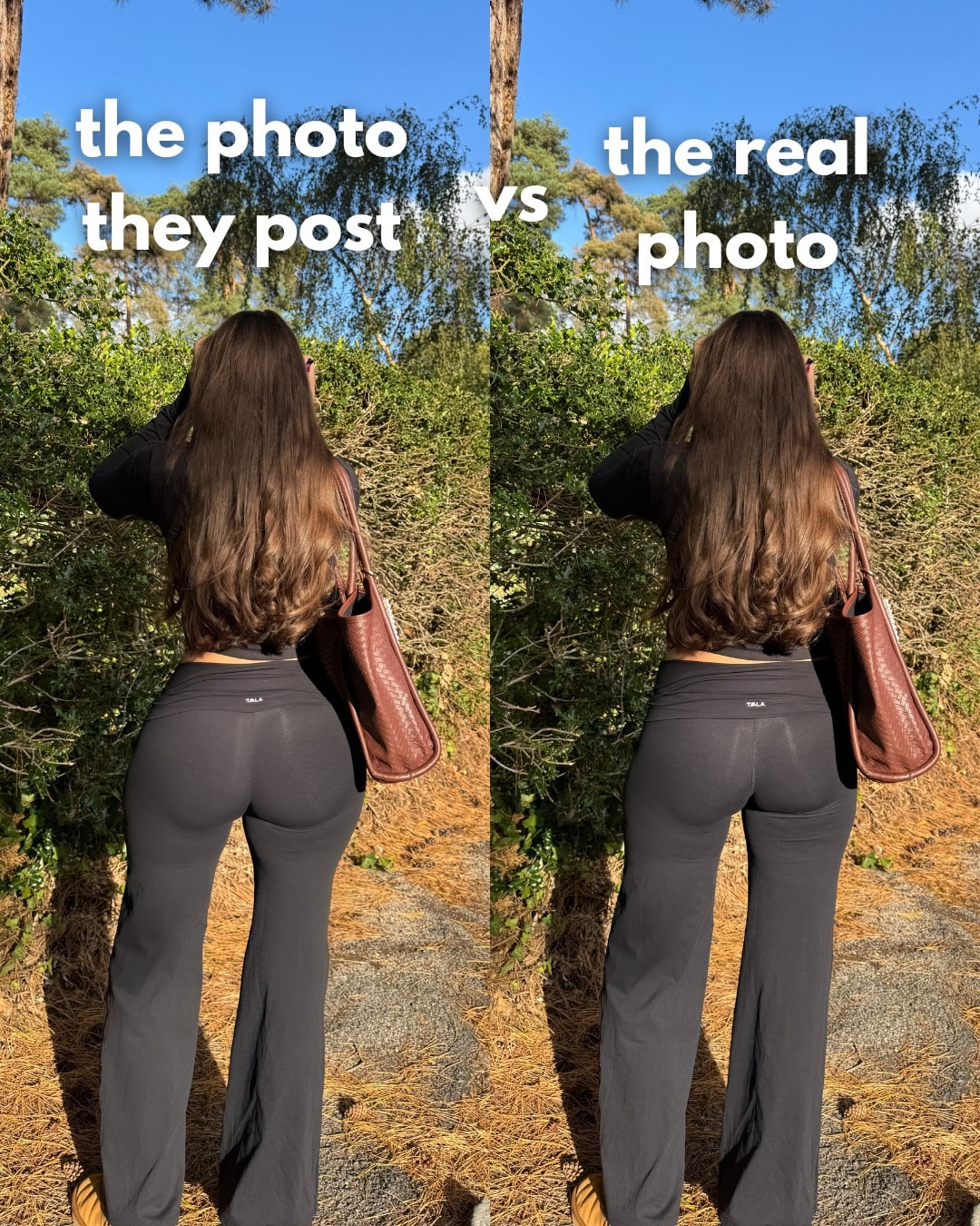 social media is not real part 3 ✨ it’s crazy how when we see a picture on Instagram, 50% of the time it’s probably edited and the person does not look like that irl! So here’s a reminder to stop comparing yourself to people that probably don’t look like their Instagram photos either ✨ 

#socialmediavsreality #bodypositivity #nofilter
