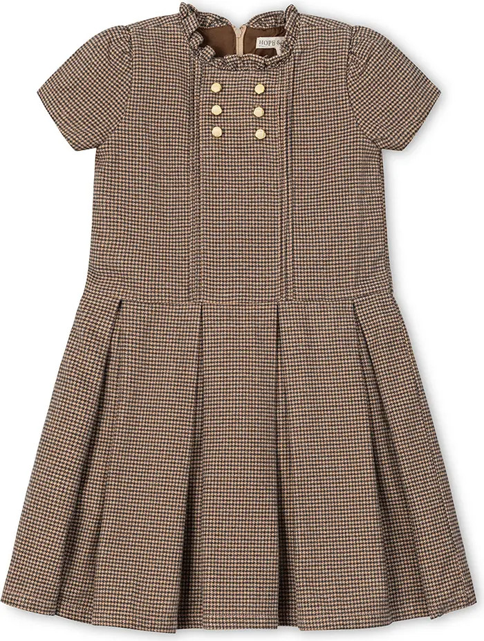Hope & Henry Kids' Organic Ruffle Collar Pintuck Drop Waist Dress | Nordstrom | Nordstrom