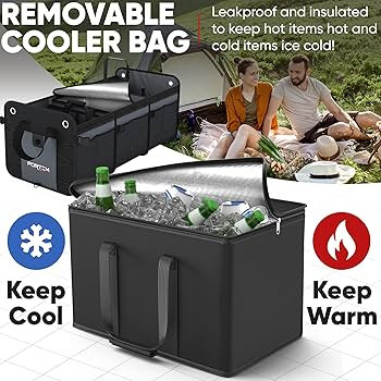 FORTEM SUV Trunk Organizer with Cooler, Car Organizer, Collapsible Multi-Compartment Storage Bag ... | Amazon (US)