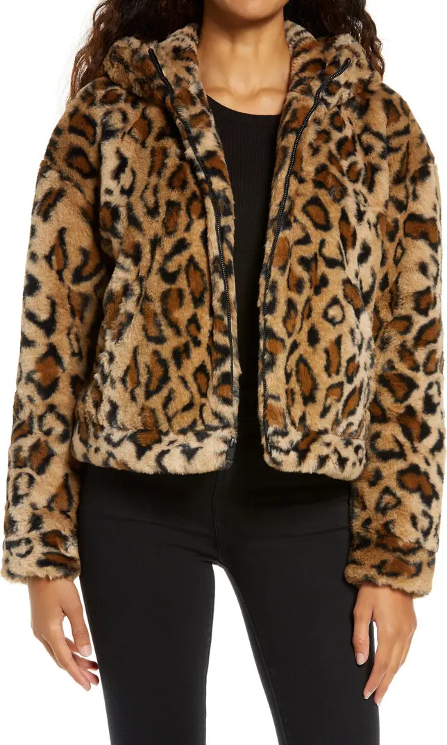 UGG® Mandy Faux Fur Hooded Jacket | Nordstrom | Nordstrom