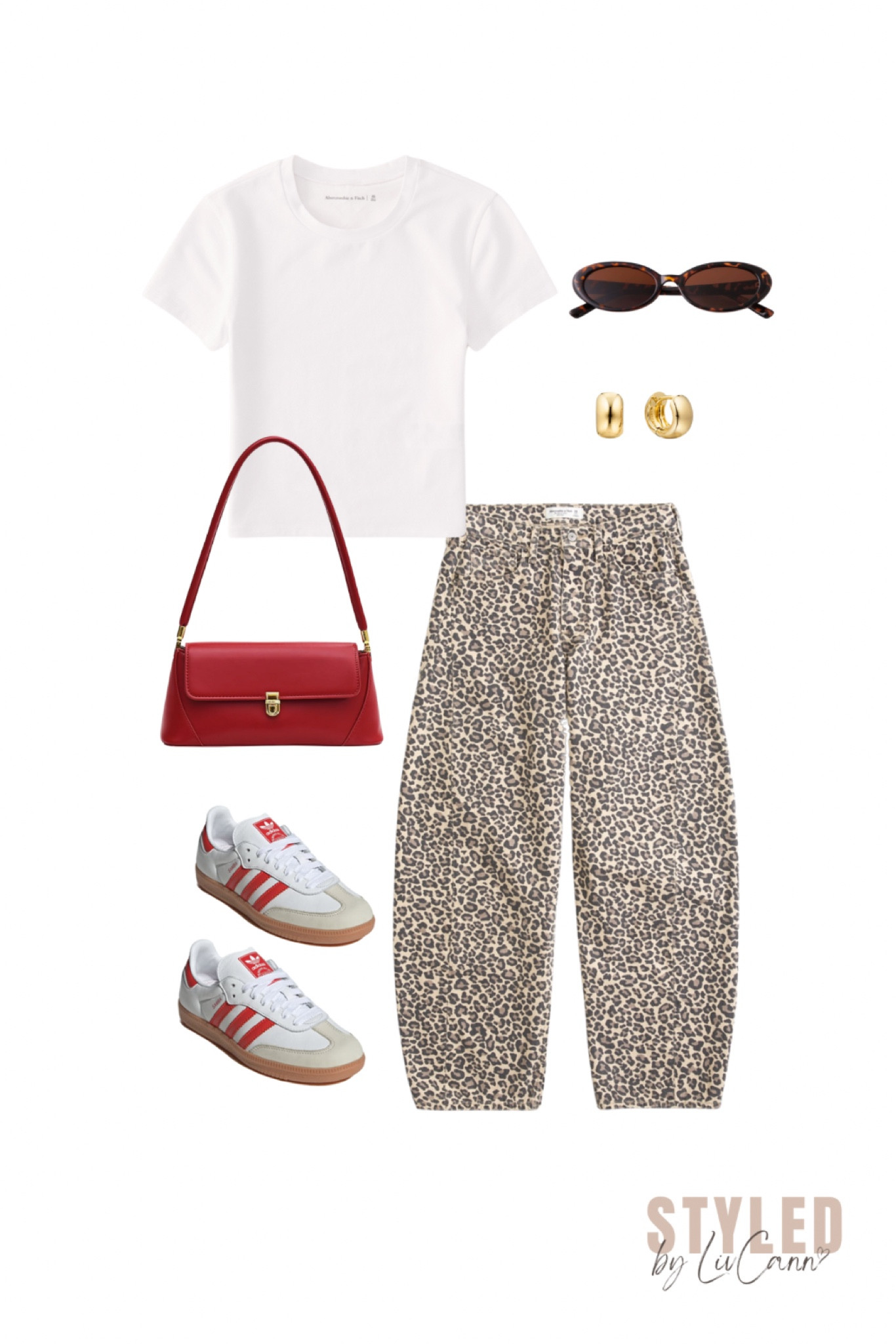 Leopard barrel jeans outfit with a splash of red for this spring 🐆❤️ 

#LTKSpringSale #LTKSeasonal #LTKStyleTip
