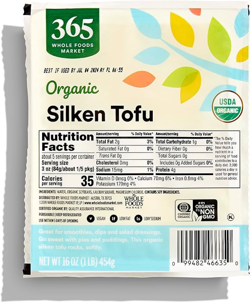 365 by Whole Foods Market, Tofu Silken Organic, 16 Ounce | Amazon (US)