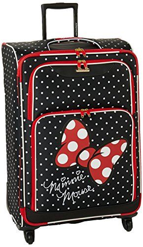 American Tourister Disney Softside Luggage with Spinner Wheels, Minnie Mouse Red Bow, Checked-Lar... | Amazon (US)