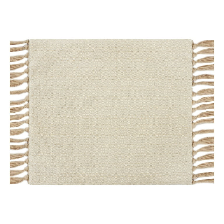 Mainstays Natural Textured Table Place Mat - Natural Color - 14" x 19" | Walmart (US)