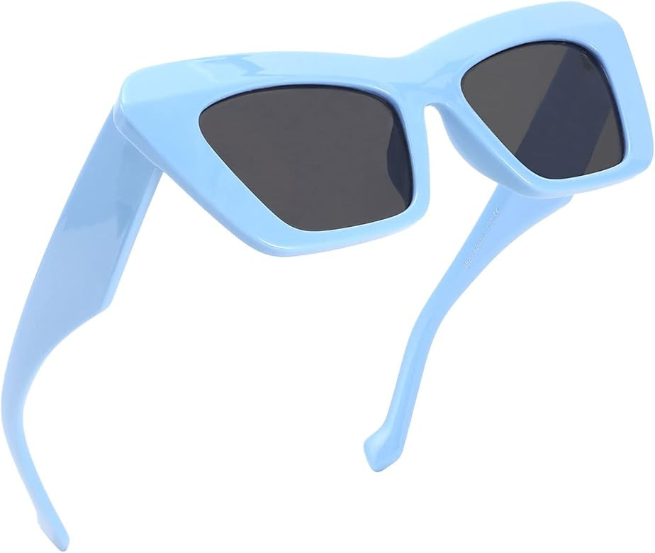 Karsaer Vision Retro Vintage Cateye Square Sunglasses Plastic Frame 90s sunglasses Stylish Classic 7 | Amazon (US)