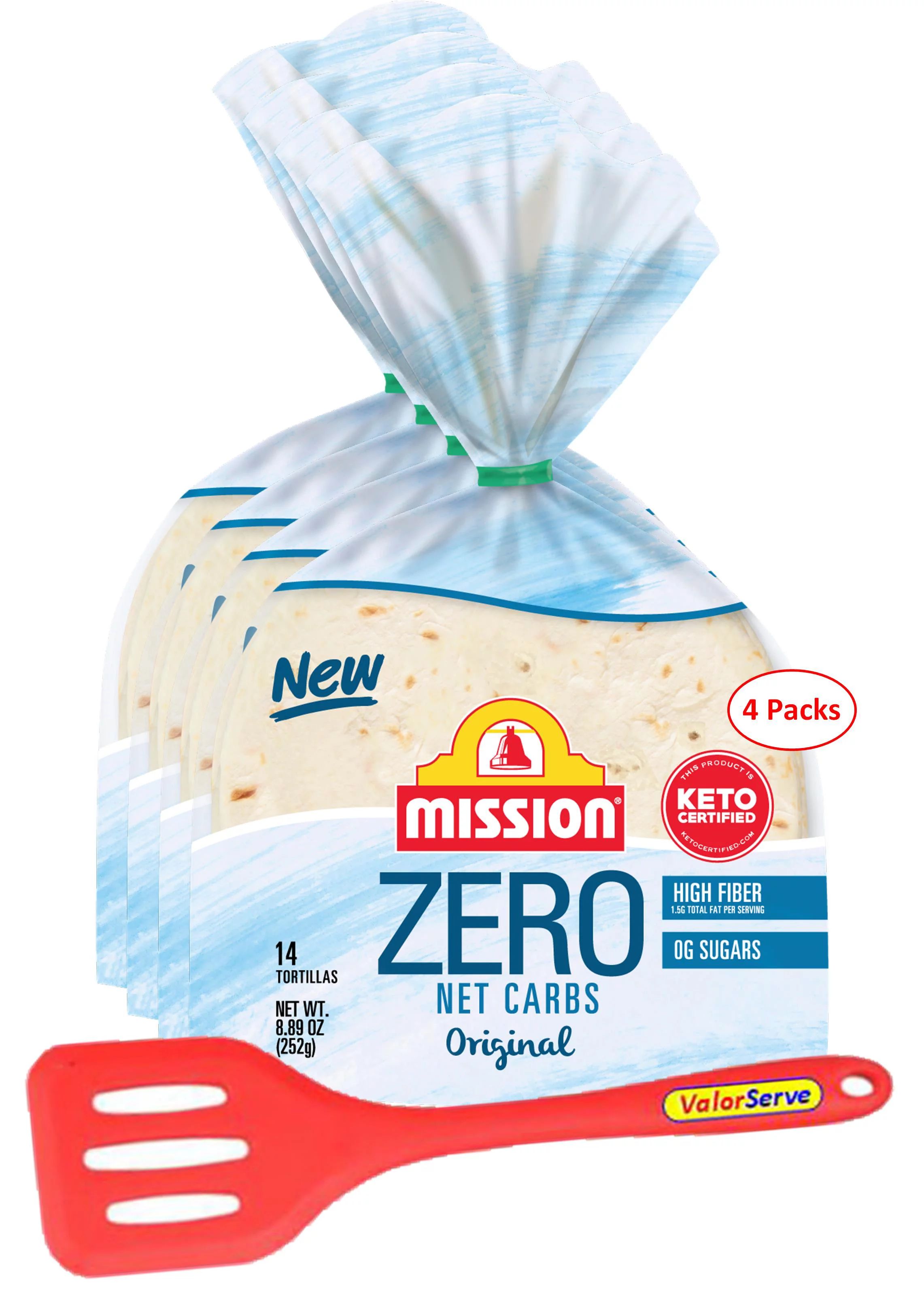 Mission Zero Net Carb Original Tortillas - 0g Net Carbs - Keto Certified - 4.5" - 14 Count, 8.89 ... | Walmart (US)