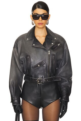 LAMARQUE Dylan Jacket in Black Shadow from Revolve.com | Revolve Clothing (Global)