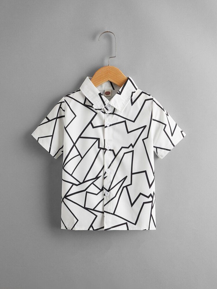 Toddler Boys Geo Print Shirt | SHEIN