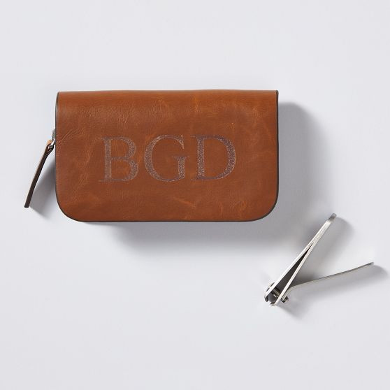 Leather Travel Manicure Set | Mark and Graham