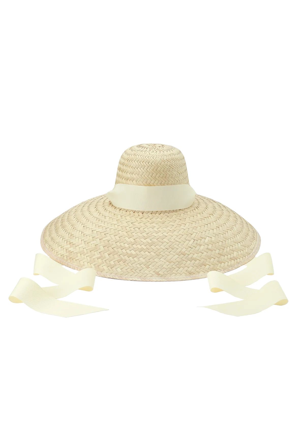 Daisy Sun Hat with Long Ivory Grosgrain Ribbon | Over The Moon Gift