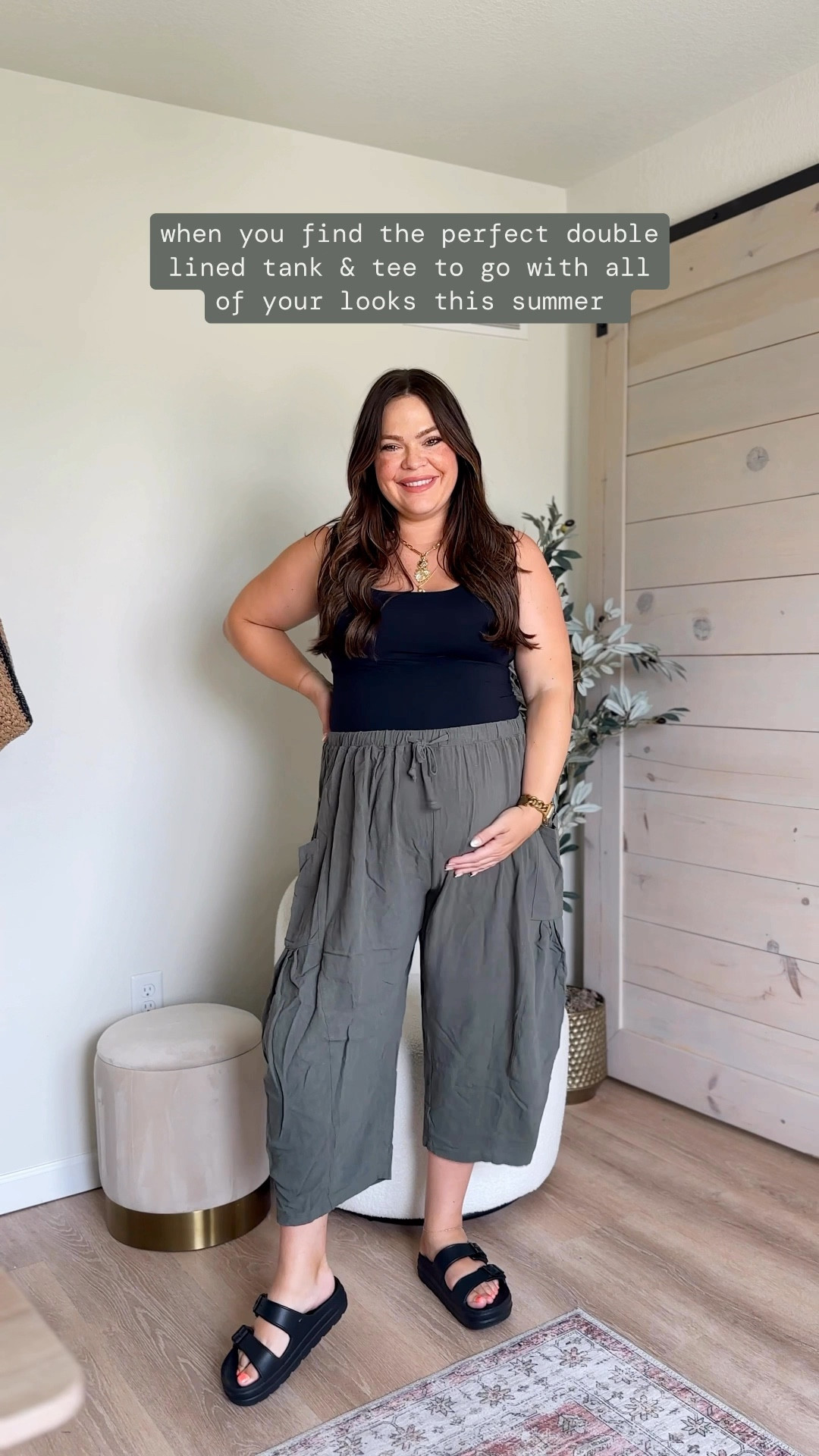 The perfect double lined tees and tanks to go with all of your outfits - sized up to XL in the tops (tank you could do your true size tho- mine are a little loose in the armpit) , also linking the rest of the pieces with the outfits 🤍🤍 all bump friendly at 37 wks pregnant 

#LTKStyleTip #LTKMidsize #LTKBump