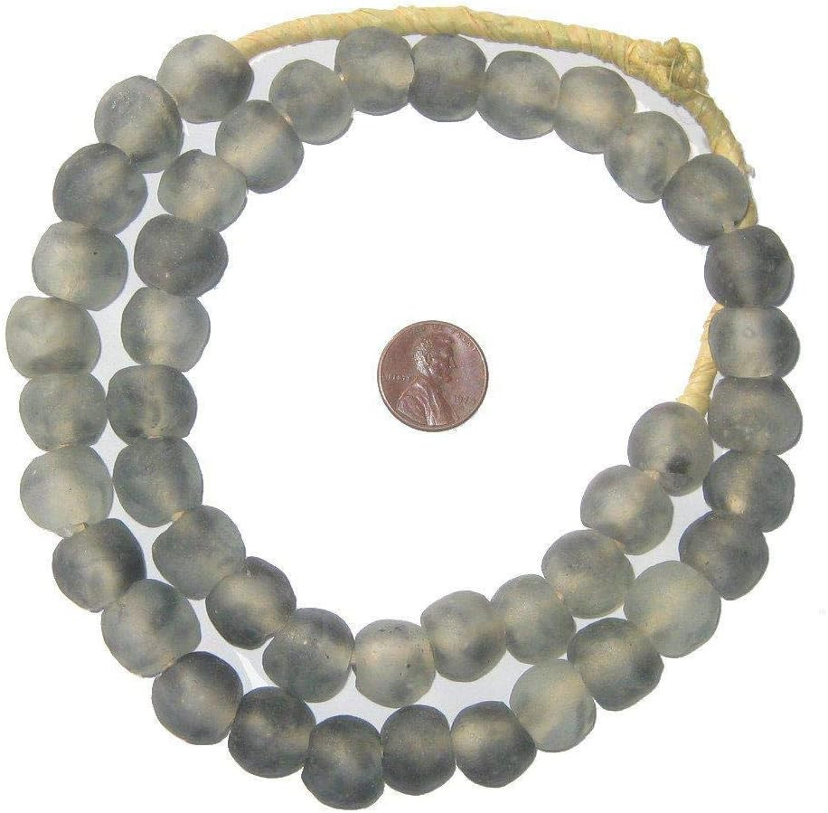 African Recycled Glass Beads - Full Strand Eco-Friendly Fair Trade Sea Glass Beads from Ghana Han... | Amazon (US)