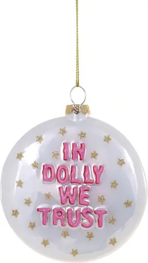 Cody Foster & Co. In Dolly We Trust Glass Ornament | Nordstrom | Nordstrom