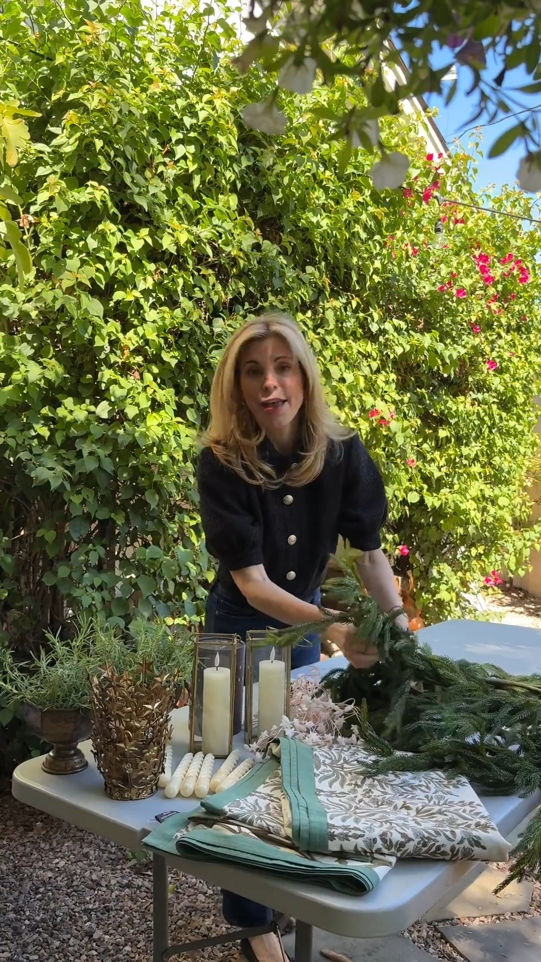 Garland comes next! These will be laid out on the center of the table as well as some beautiful lighting! #gifted #terrain 

#LTKHome