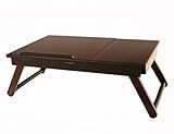 Frenchi Home Furnishing Wooden Lap Desk Flip Top with Drawer and Foldable Legs | Amazon (US)