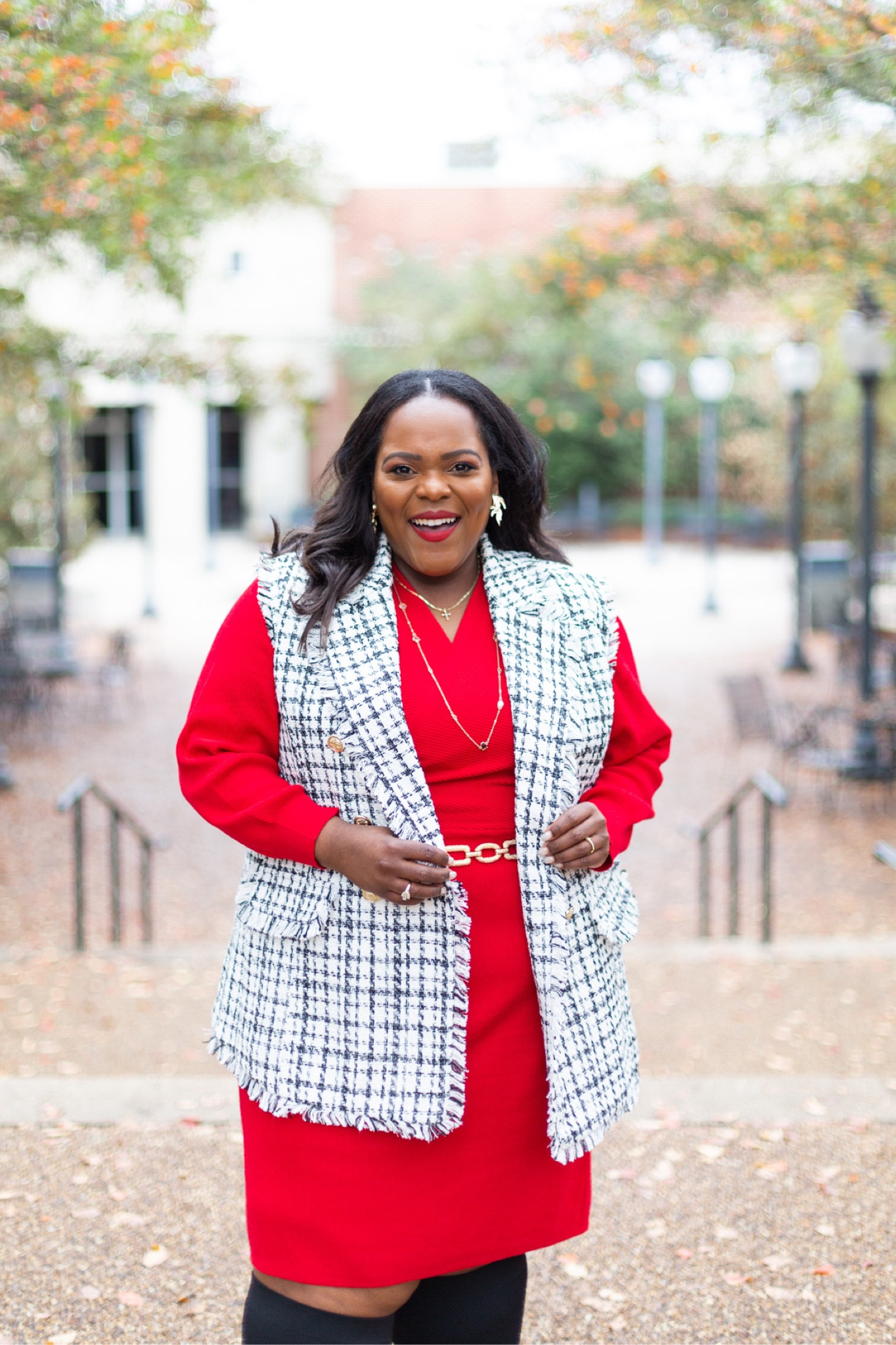 Your next favorite Holiday outfit and my OOTD 😜 This outfit is available in both regular and plus sizes! 🙌🏽

#LTKHoliday #LTKplussize #LTKmidsize