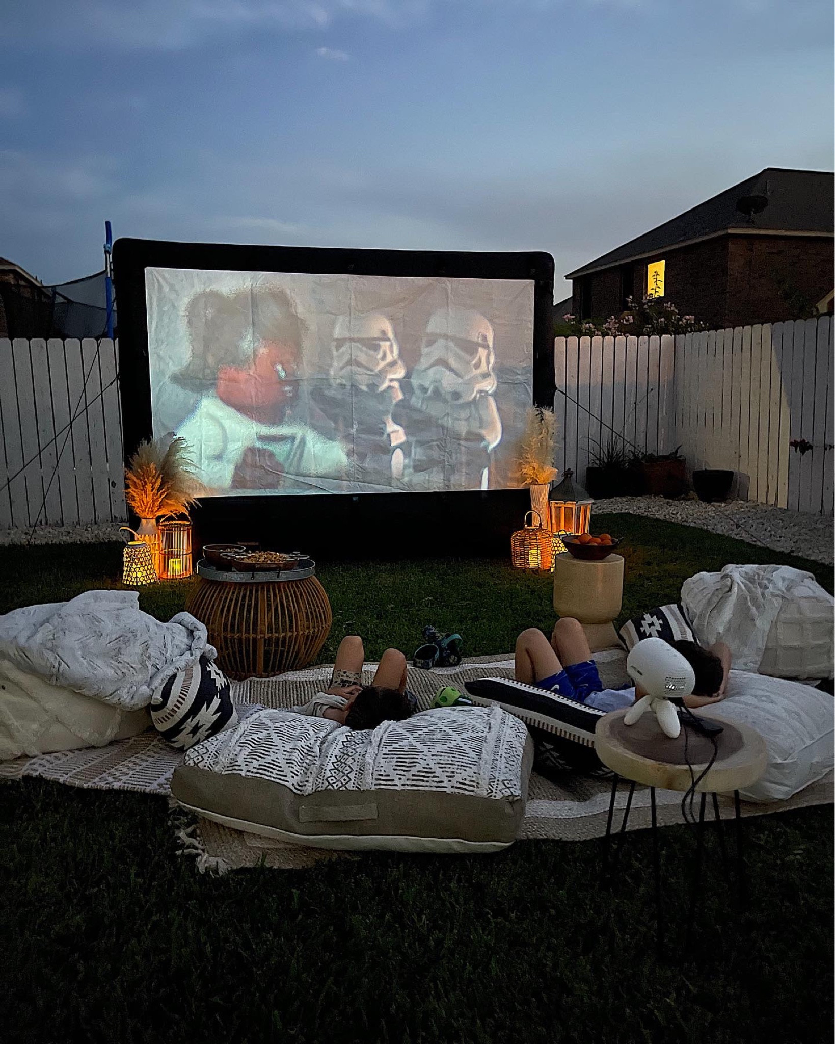 About our Sunday: Fall Outdoor movie night 🎥🍿 #movienight #outdoor

#LTKhome #LTKHoliday #LTKfamily